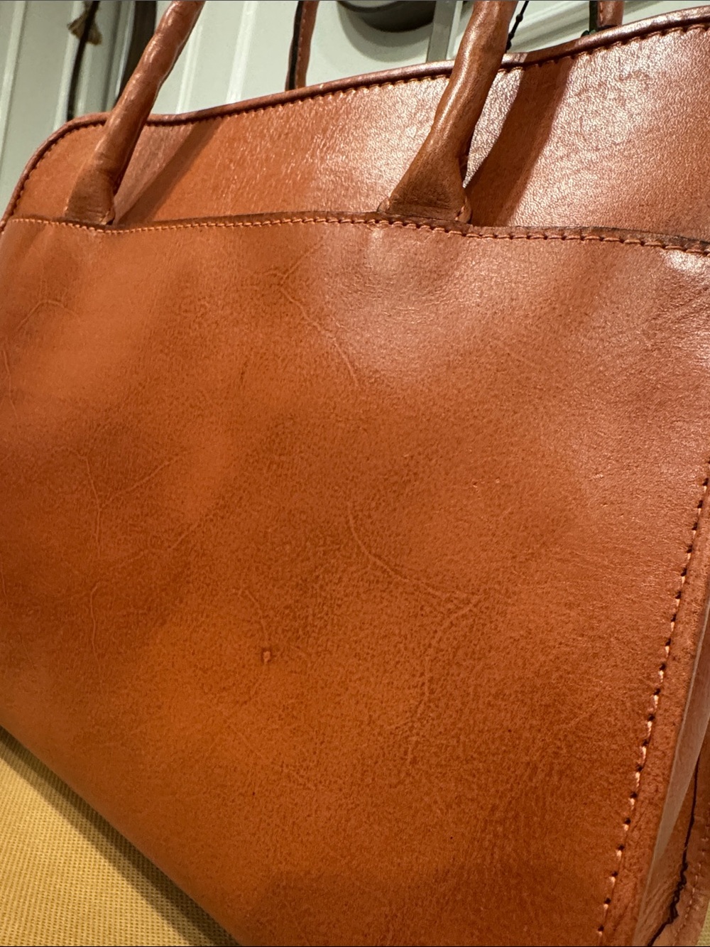 Patricia Nash Bag Large Paris Spring Floral Tooled Embossed Brown Leather Tote - Picture 17 of 17